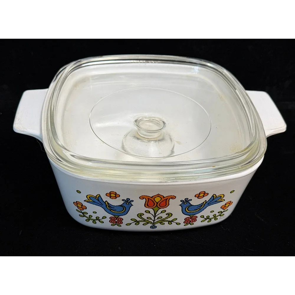 Vintage Corning Ware Friendship Bird 1.5 Qt Casserole Dish: A-1 1/2-B with Lid